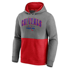 Washington Capitals Fanatics Block Party Classic Arch Signature Pullover Hoodie - Heathered Gray/Red Hoodies