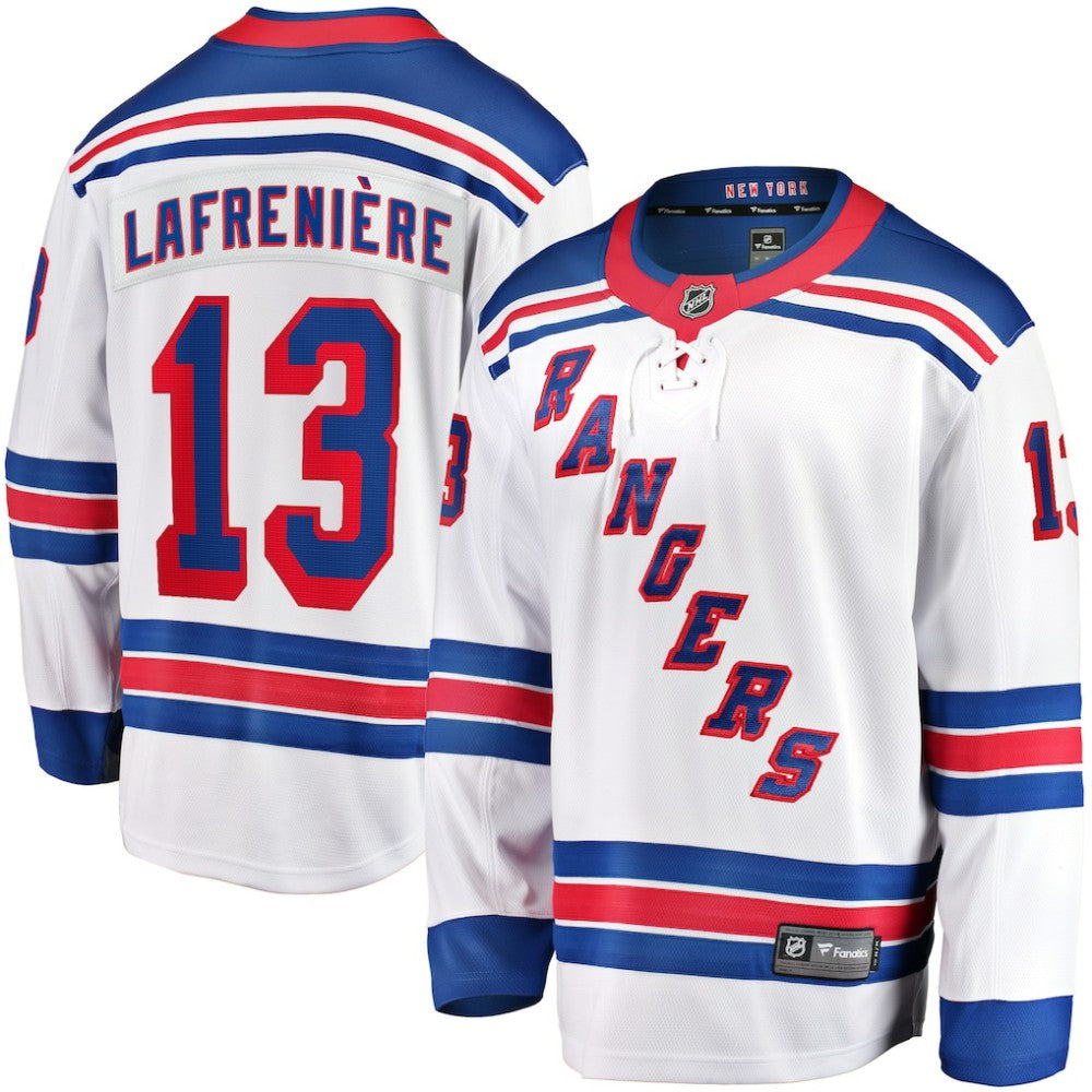 Alexis Lafreniere New York Rangers Fanatics Breakaway Jersey - White Jerseys