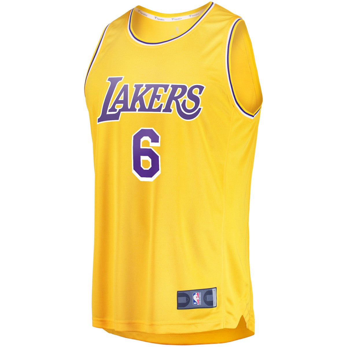 LeBron James Los Angeles Lakers #6 Fast Break Replica Player Jersey Gold - Icon Edition on sale