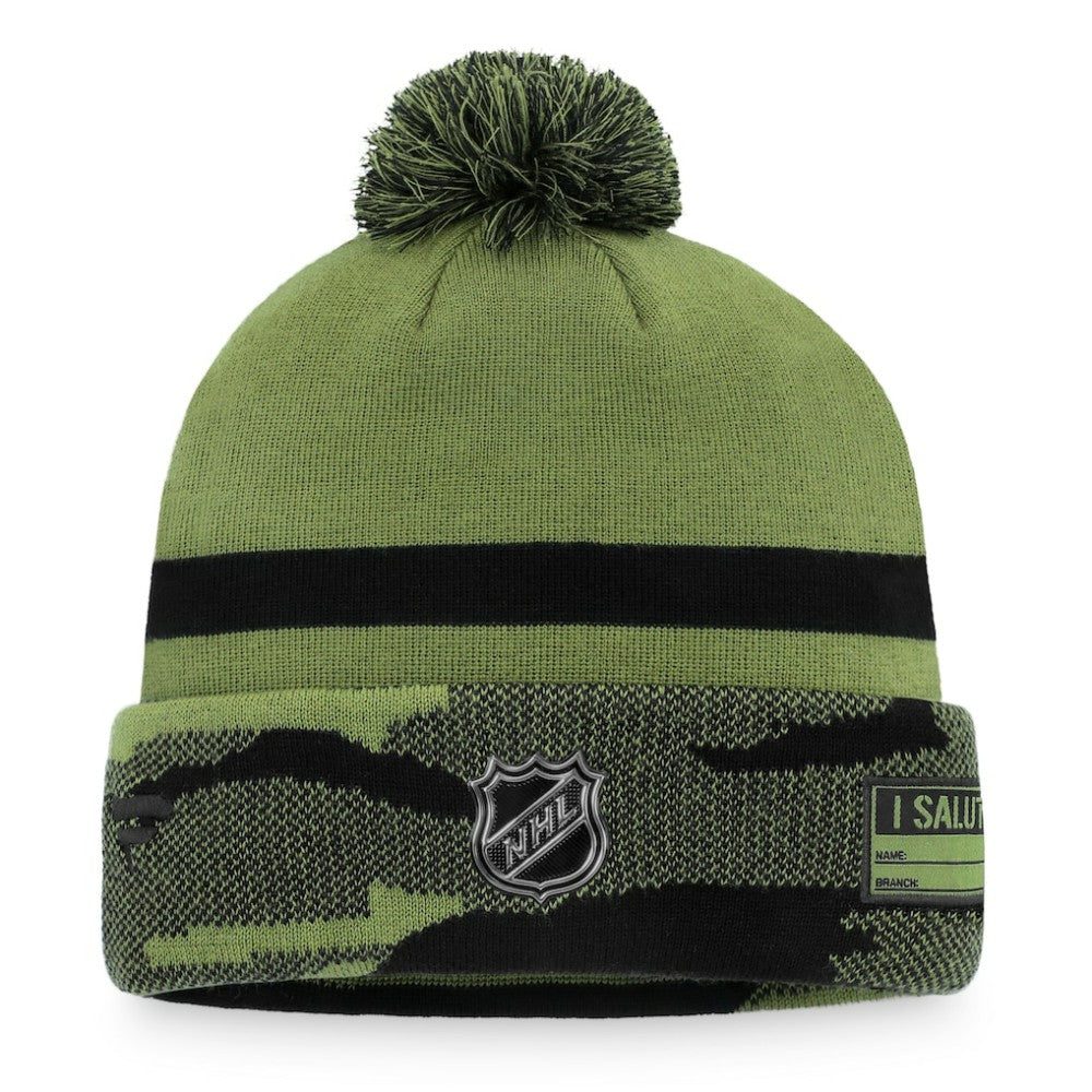 Ottawa Senators Fanatics Military Appreciation Cuffed Knit Hat with Pom - Camo Hats
