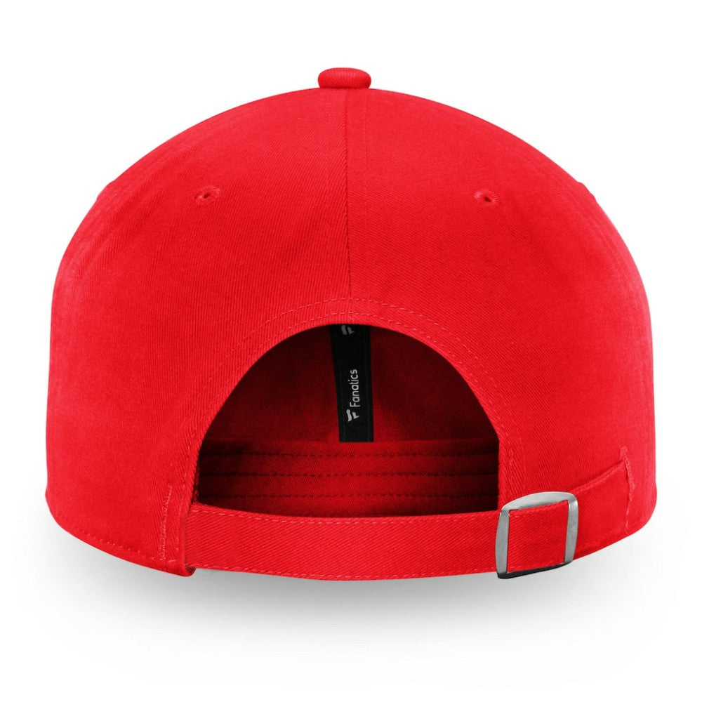 Detroit Red Wings Fanatics Core Primary Logo Adjustable Hat - Red Hats