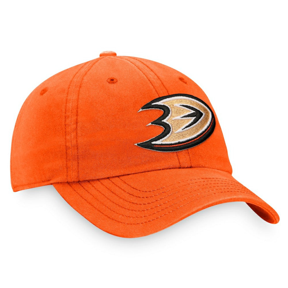 Anaheim Ducks Fanatics Core Primary Logo Adjustable Hat - Orange Hats