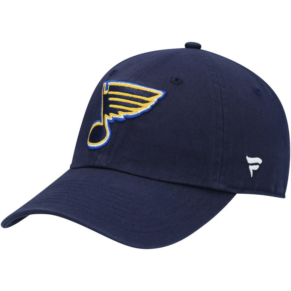 St. Louis Blues Fanatics Core Primary Logo Adjustable Hat - Navy Hats