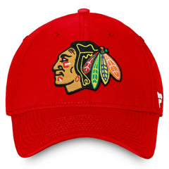 Chicago Blackhawks Fanatics Core Primary Logo Flex Hat - Red Hats
