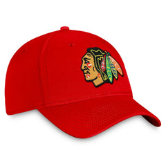 Chicago Blackhawks Fanatics Core Primary Logo Flex Hat - Red Hats