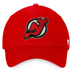 New Jersey Devils Fanatics Core Primary Logo Flex Hat - Red Jerseys