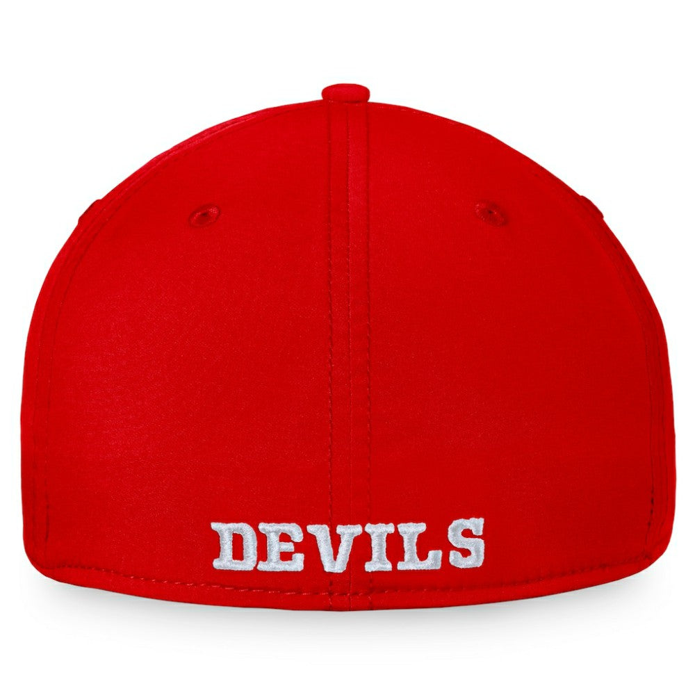 New Jersey Devils Fanatics Core Primary Logo Flex Hat - Red Jerseys