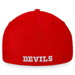 New Jersey Devils Fanatics Core Primary Logo Flex Hat - Red Jerseys