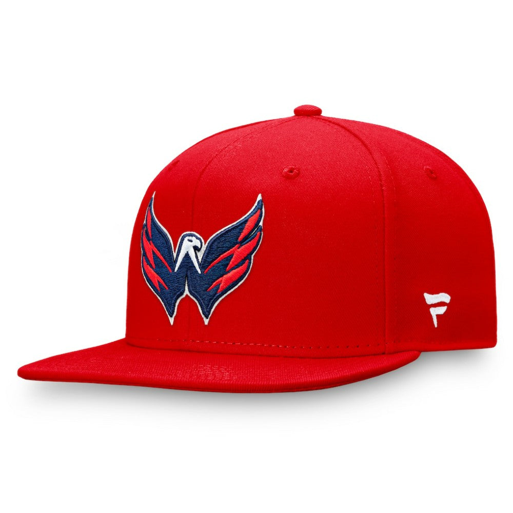 Washington Capitals Fanatics Primary Logo Snapback Hat - Red Hats