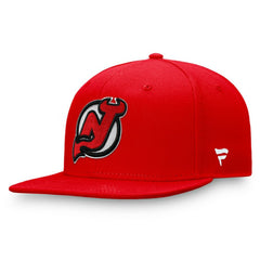 New Jersey Devils Fanatics Primary Logo Snapback Hat - Red Jerseys