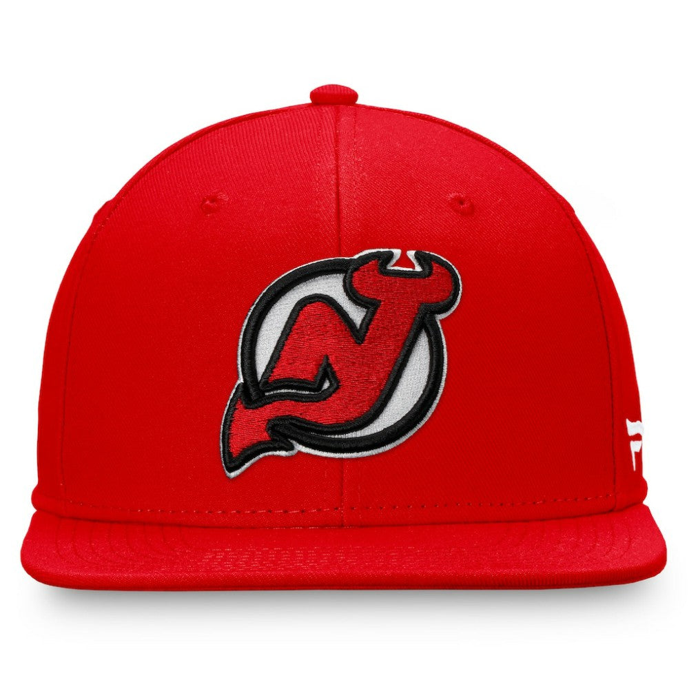 New Jersey Devils Fanatics Primary Logo Snapback Hat - Red Jerseys