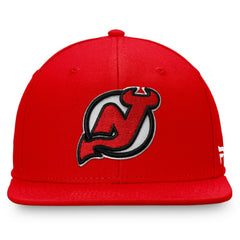 New Jersey Devils Fanatics Primary Logo Snapback Hat - Red Jerseys