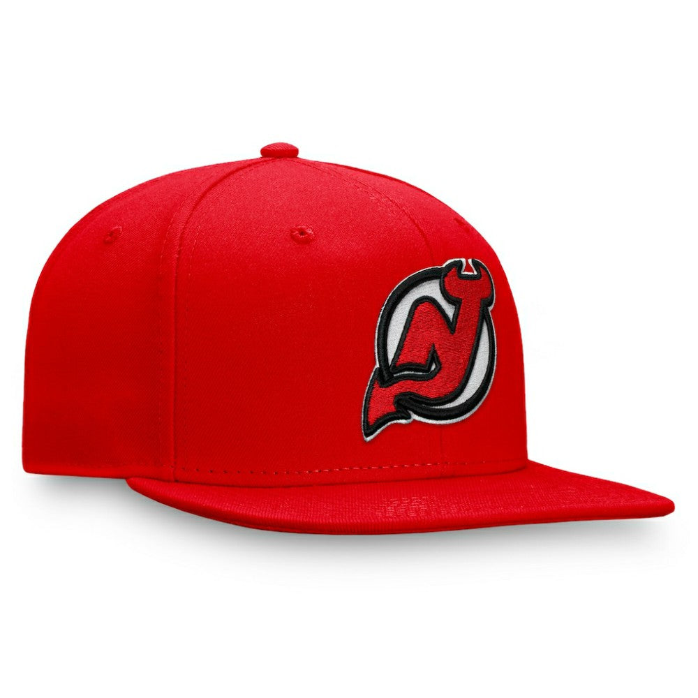 New Jersey Devils Fanatics Primary Logo Snapback Hat - Red Jerseys