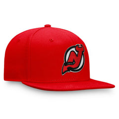 New Jersey Devils Fanatics Primary Logo Snapback Hat - Red Jerseys