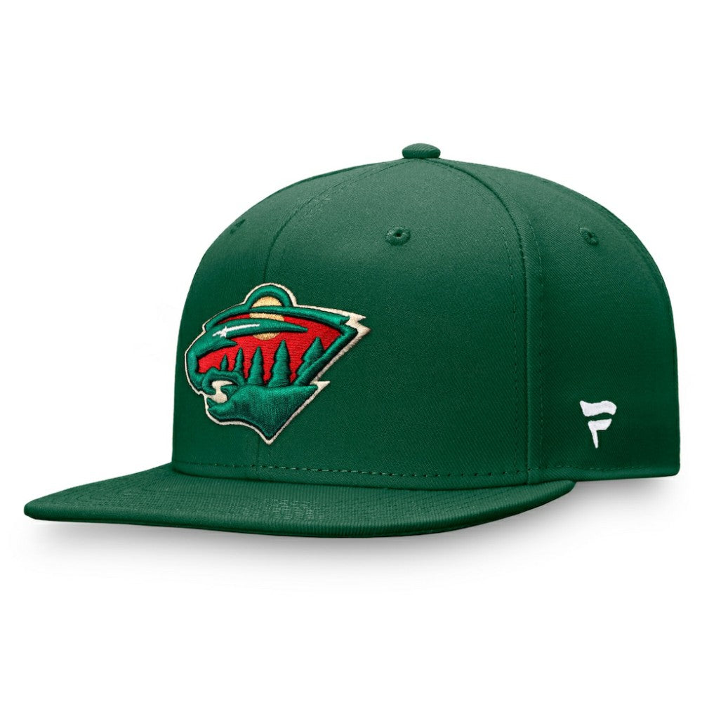 Minnesota Wild Fanatics Primary Logo Snapback Hat - Green Hats