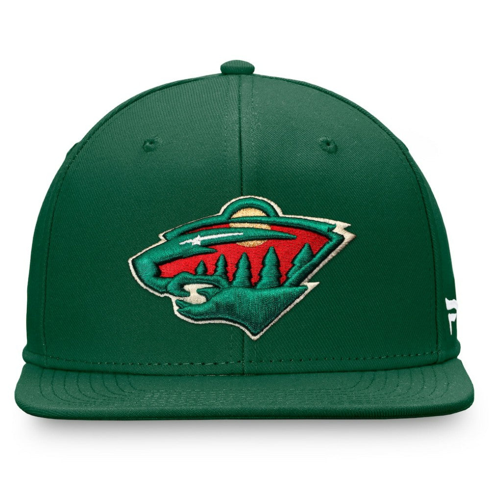 Minnesota Wild Fanatics Primary Logo Snapback Hat - Green Hats