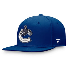 Vancouver Canucks Fanatics Primary Logo Snapback Hat - Blue Hats