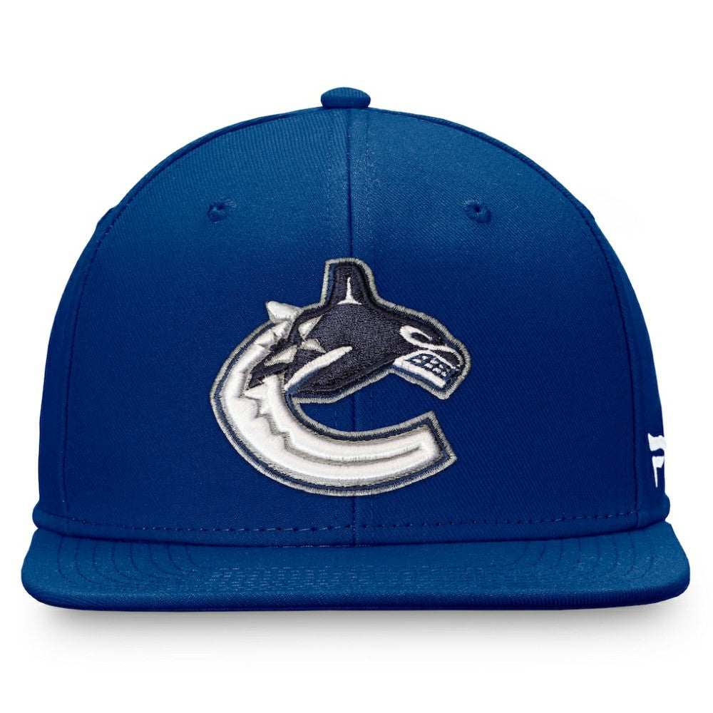 Vancouver Canucks Fanatics Primary Logo Snapback Hat - Blue Hats