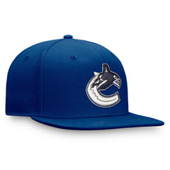 Vancouver Canucks Fanatics Primary Logo Snapback Hat - Blue Hats
