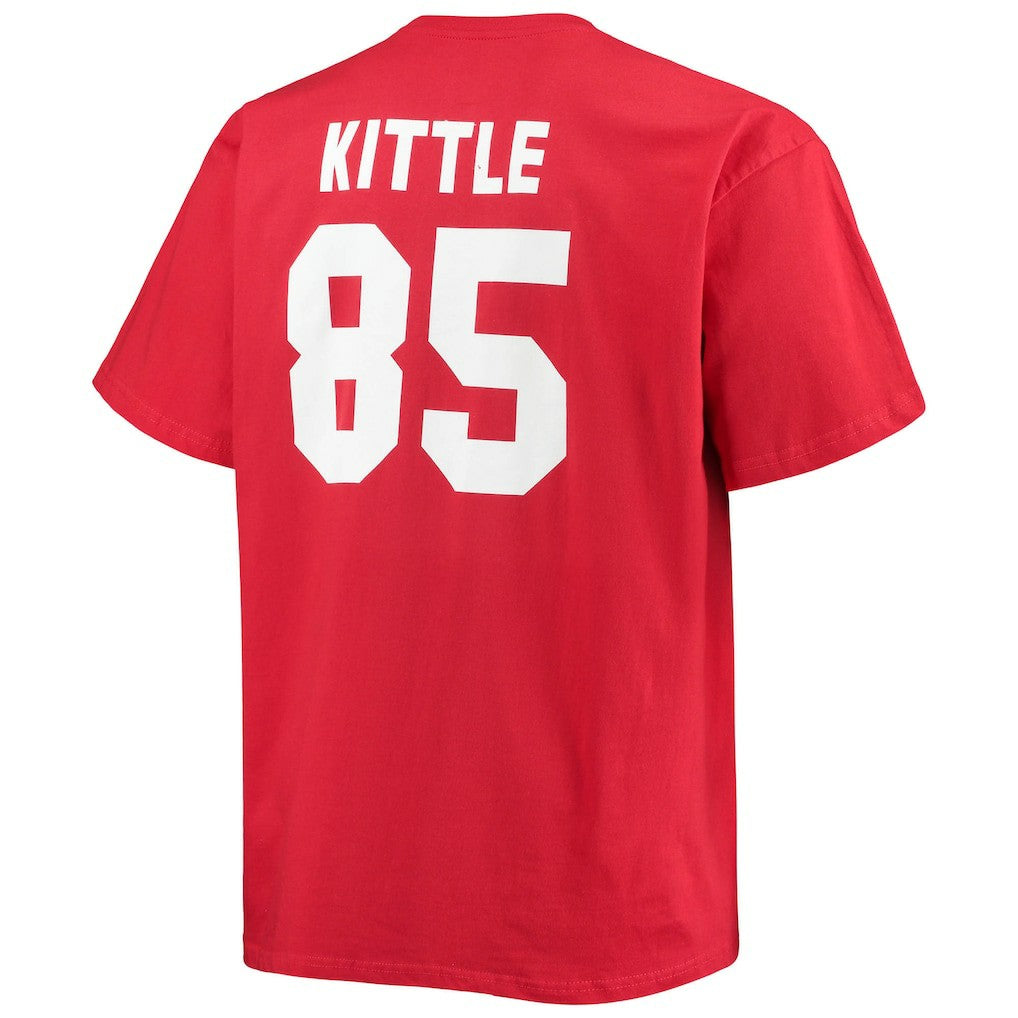 George Kittle San Francisco 49ers Big & Tall Player Name & Number T-Shirt - Scarlet discount