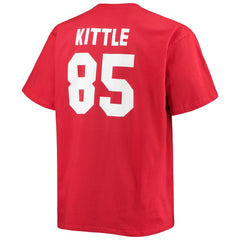 George Kittle San Francisco 49ers Big & Tall Player Name & Number T-Shirt - Scarlet discount