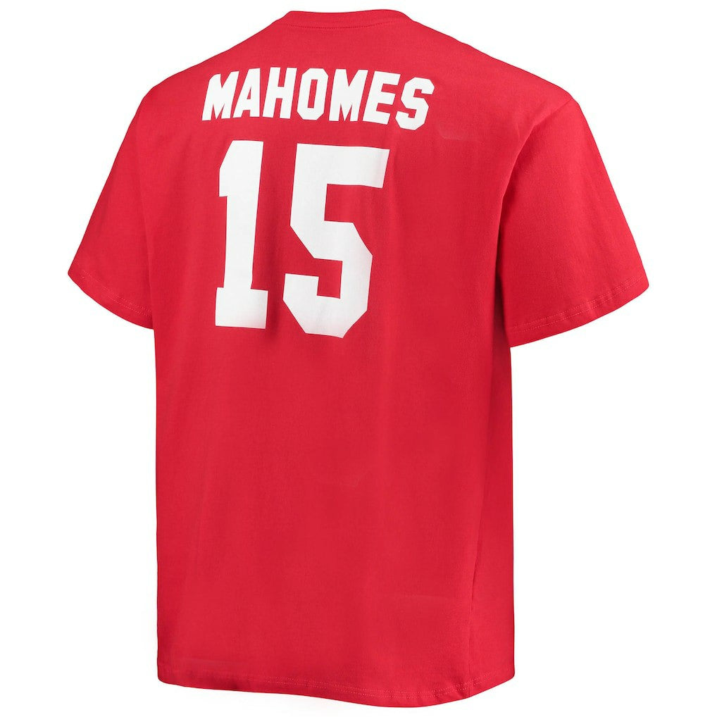 Patrick Mahomes Kansas City Chiefs Big & Tall Player Name & Number T-Shirt - Red discount