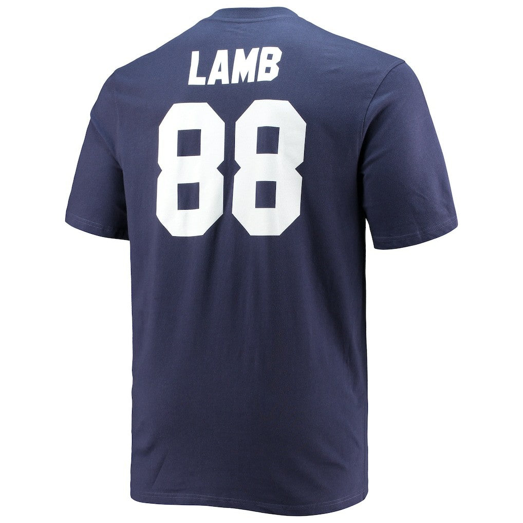 CeeDee Lamb Dallas Cowboys Big & Tall Player Name & Number T-Shirt - Navy on sale