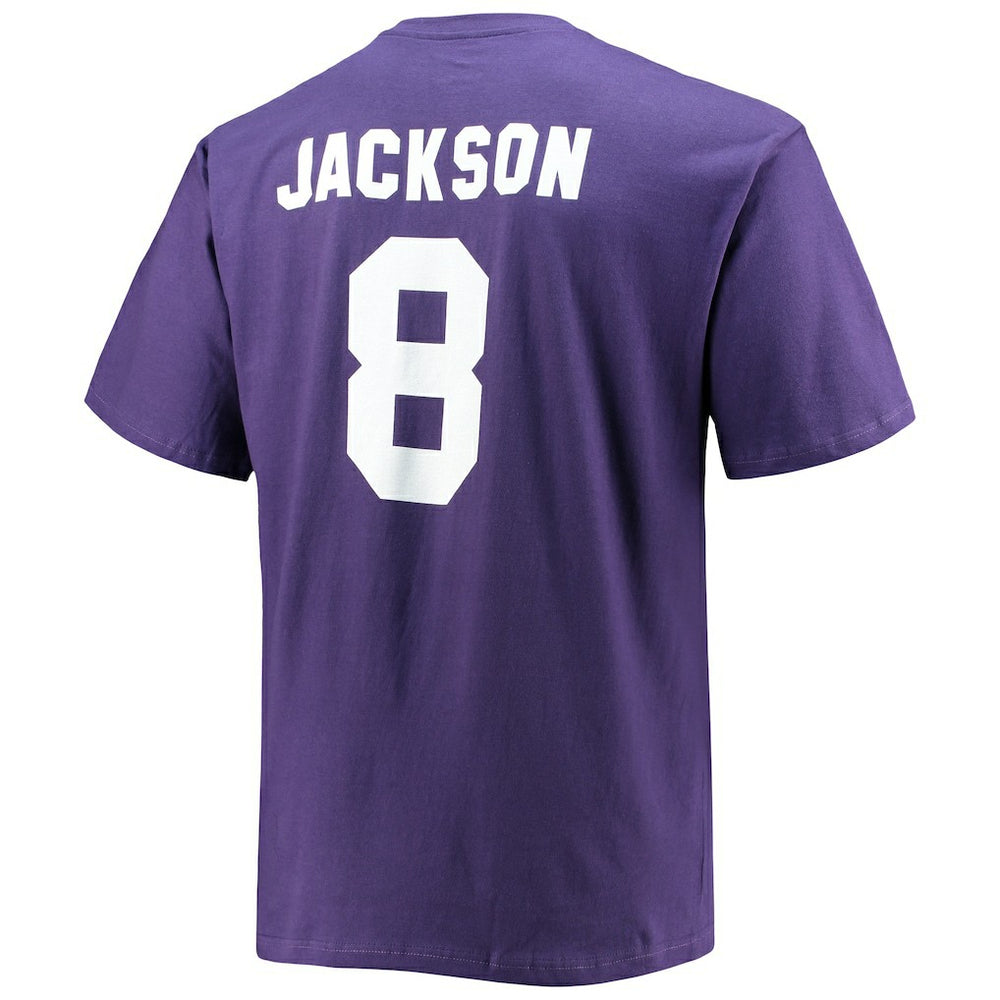 Lamar Jackson Baltimore Ravens Big & Tall Player Name & Number T-Shirt - Purple for sale