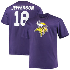 Justin Jefferson Minnesota Vikings Big & Tall Player Name & Number T-Shirt - Purple on sale