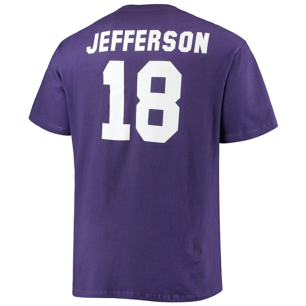 Justin Jefferson Minnesota Vikings Big & Tall Player Name & Number T-Shirt - Purple on sale