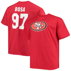 Nick Bosa San Francisco 49ers Big & Tall Player Name & Number T-Shirt - Scarlet online