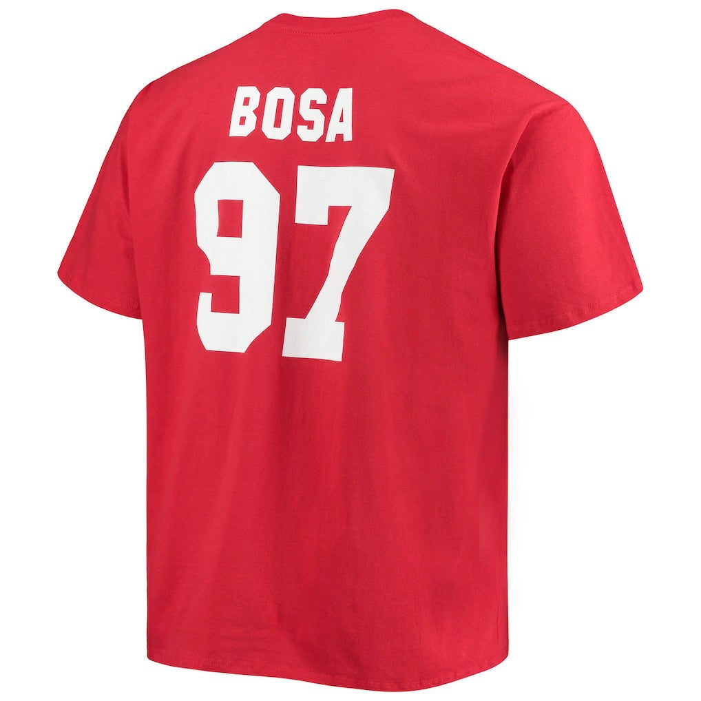 Nick Bosa San Francisco 49ers Big & Tall Player Name & Number T-Shirt - Scarlet online