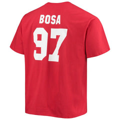 Nick Bosa San Francisco 49ers Big & Tall Player Name & Number T-Shirt - Scarlet online