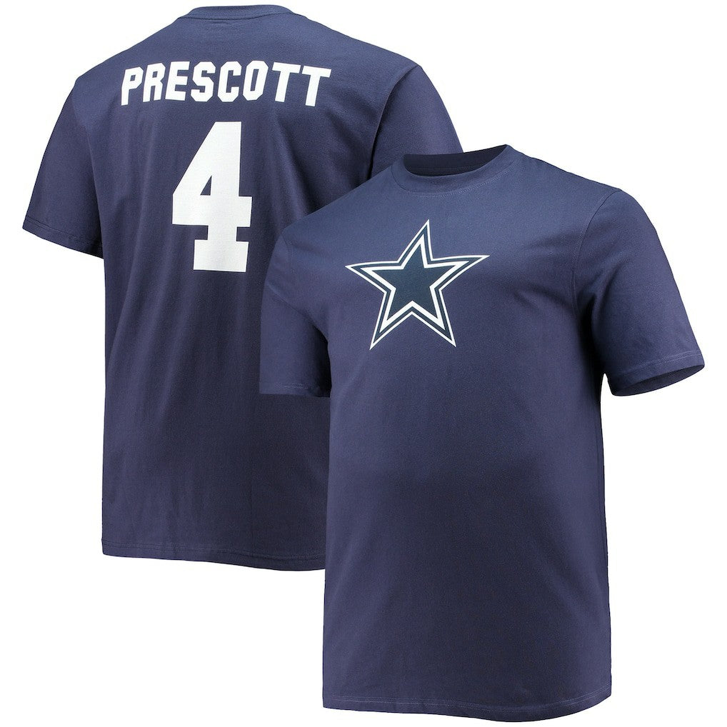 Dak Prescott Dallas Cowboys Big & Tall Player Name & Number T-Shirt - Navy online