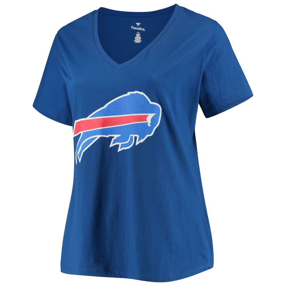 Josh Allen Buffalo Bills Women's Plus Size Name & Number V-Neck T-Shirt - Royal for sale