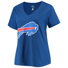 Josh Allen Buffalo Bills Women's Plus Size Name & Number V-Neck T-Shirt - Royal for sale