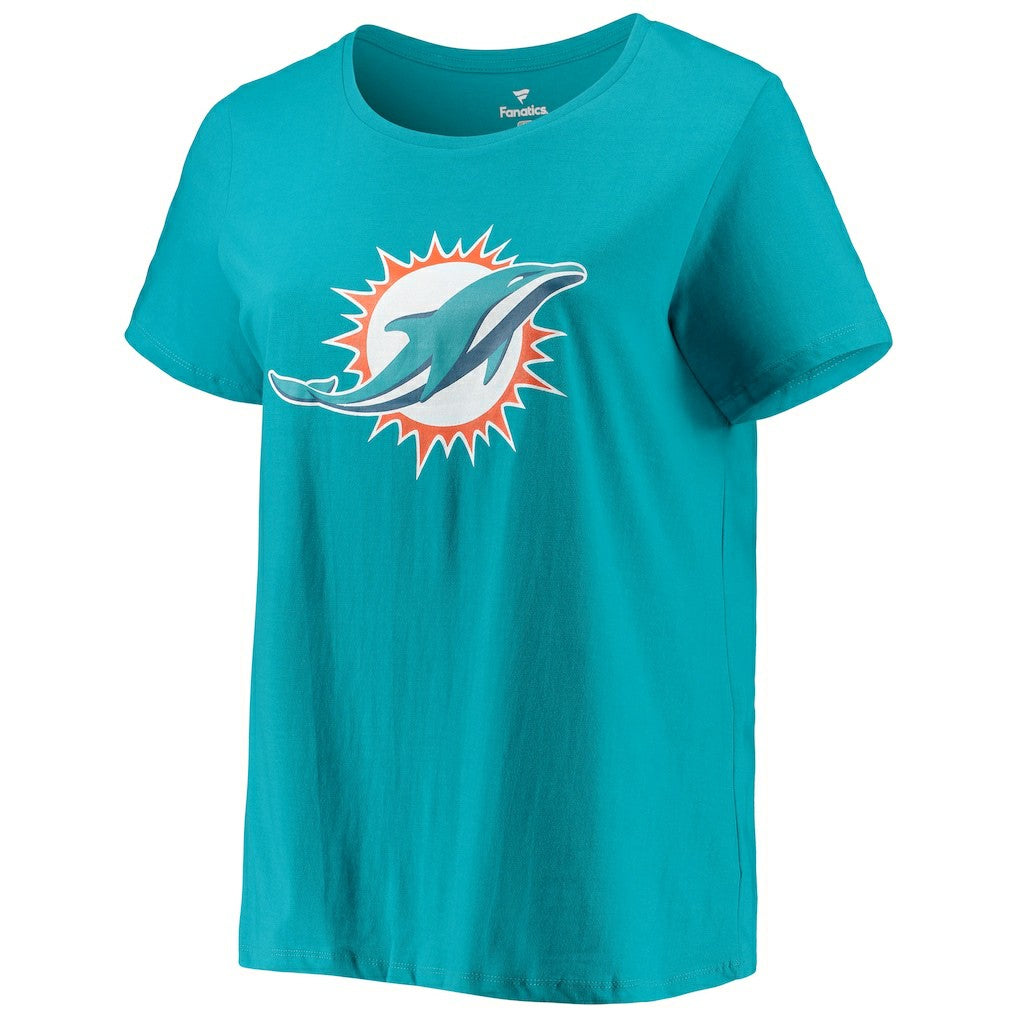 Tua Tagovailoa Miami Dolphins Women's Plus Size Fair Catch Name & Number Scoop Neck T-Shirt - Aqua outlet