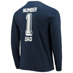 Dallas Cowboys #1 Dad Long Sleeve T-Shirt - Navy for sale
