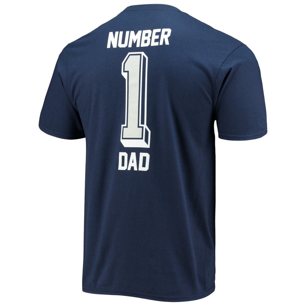 Dallas Cowboys #1 Dad T-Shirt - Navy on sale