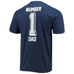 Dallas Cowboys #1 Dad T-Shirt - Navy on sale
