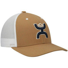 Dallas Cowboys HOOey Logo Trucker Snapback Hat - Tan/White for sale