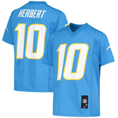 Justin Herbert Los Angeles Chargers Youth Replica Player Jersey - Powder Blue on sale