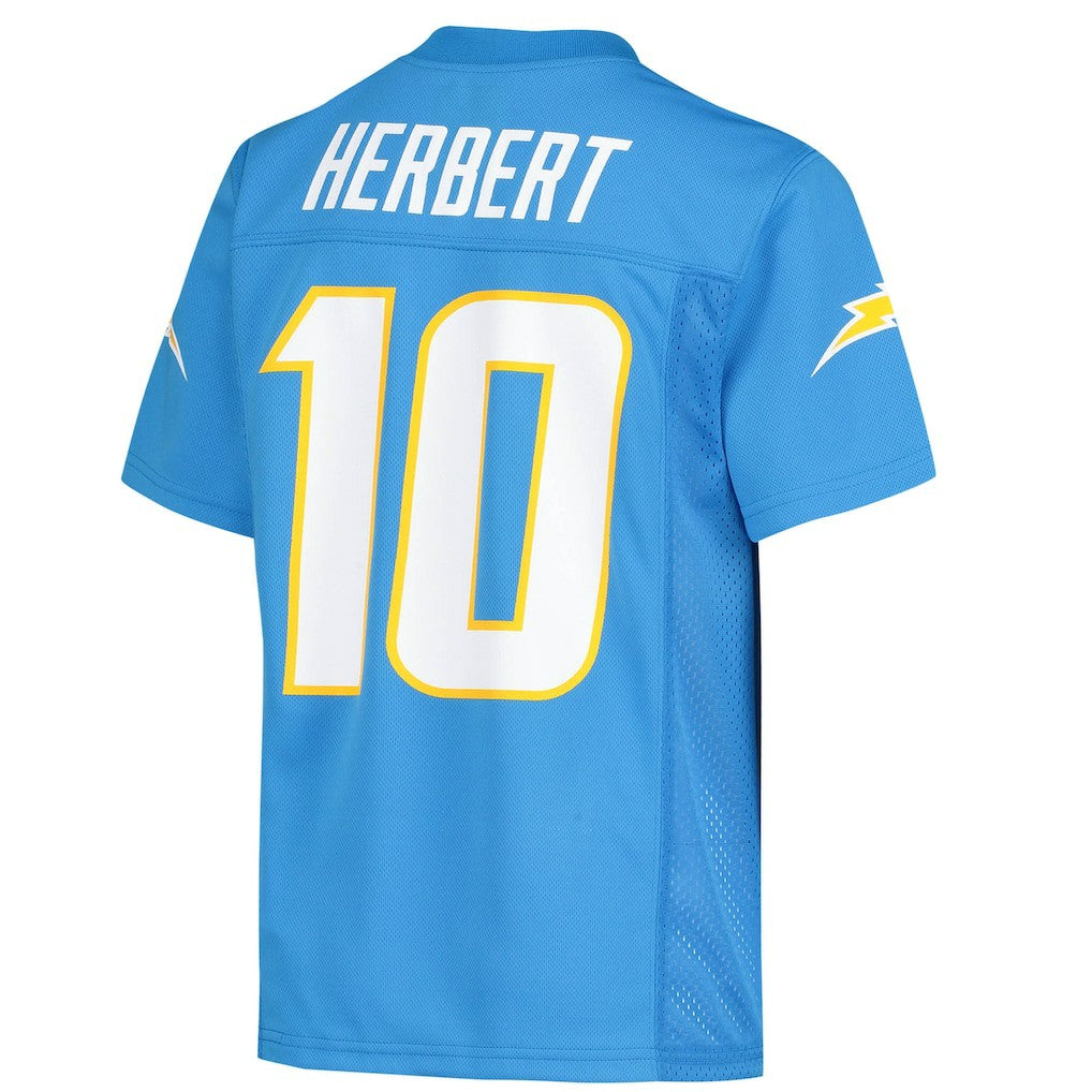 Justin Herbert Los Angeles Chargers Youth Replica Player Jersey - Powder Blue on sale