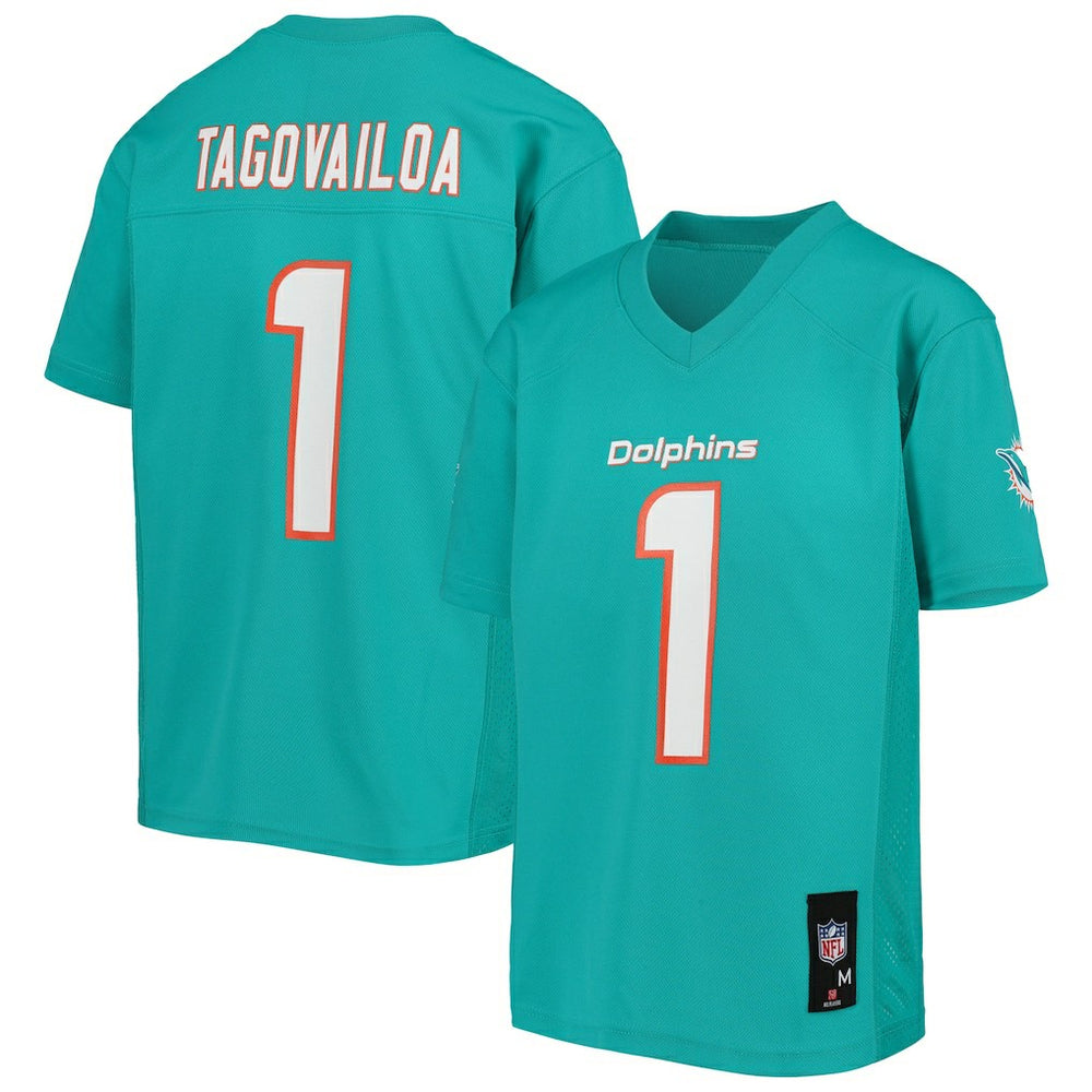 Tua Tagovailoa Miami Dolphins Youth Replica Player Jersey - Aqua cheap