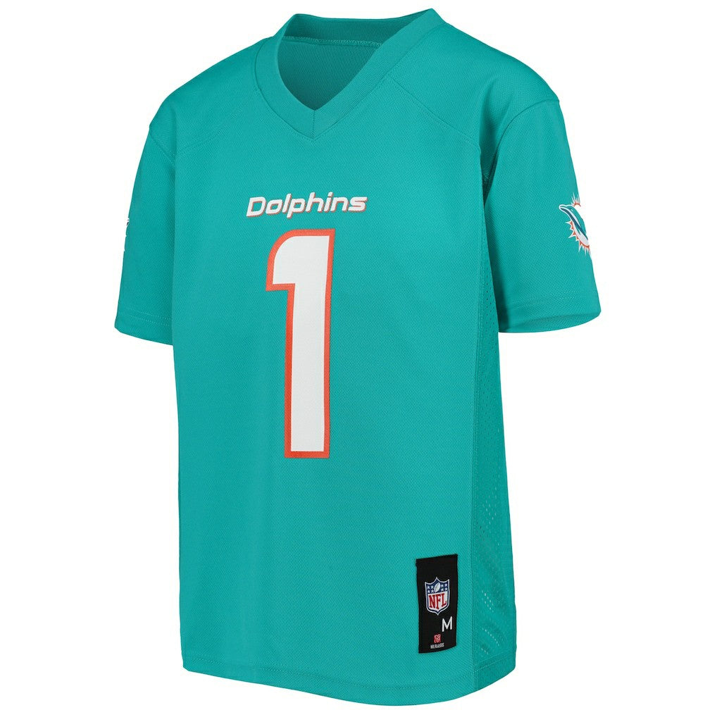 Tua Tagovailoa Miami Dolphins Youth Replica Player Jersey - Aqua cheap