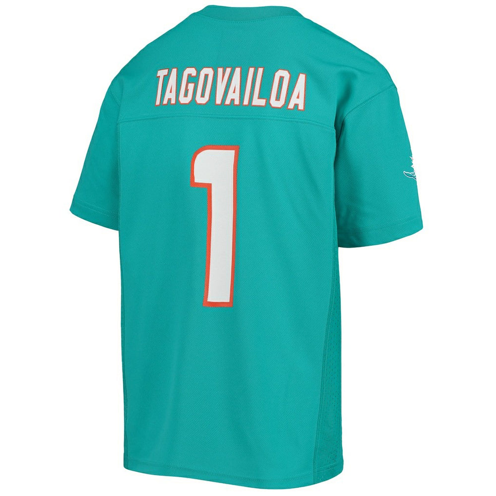 Tua Tagovailoa Miami Dolphins Youth Replica Player Jersey - Aqua cheap