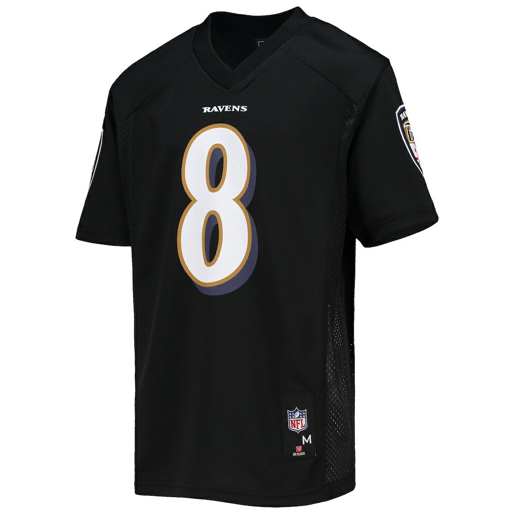 Lamar Jackson Baltimore Ravens Youth Replica Player Jersey - Black on sale