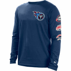 Tennessee Titans New Era Hype 2-Hit Long Sleeve T-Shirt - Navy for sale