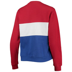 Chicago Cubs Women's Color Block 2.0 Pullover Sweatshirt Royal