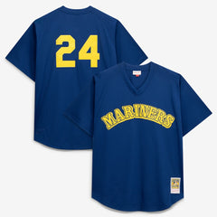 Ken Griffey Jr. Seattle Mariners Big & Tall Cooperstown Collection Mesh Batting Practice Jersey Royal
